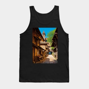 Medieval Market in an Idyllic Village Tank Top